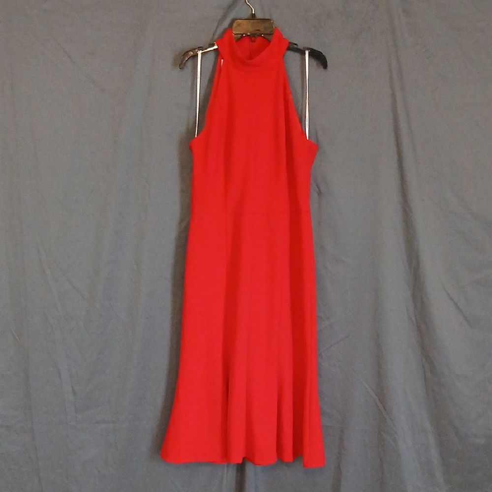 Donna Morgan Vibrant Red Midi Dress